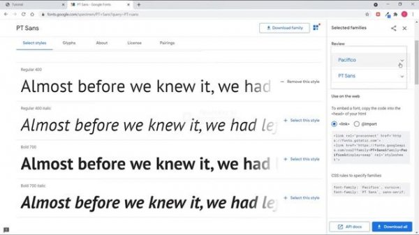 Add Custom Fonts to HTML and CSS File using Google Fonts 2021 Version