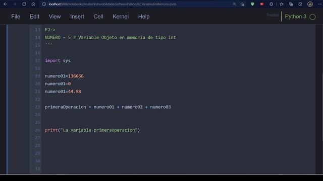 07. Variables en Memoria (Parte 01) | Análisis de Vulnerabilidades de Soft. con Python смотреть онлайн