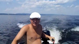 Лодка пвх тайга 290 и мотор hdx 5   выход на глирс два человека