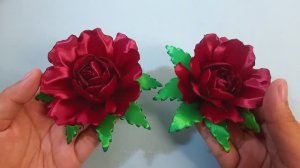 Как сделать цветы из ленты _ Идеи поделок из цветов из ленты _ Цветы из ленты атласной