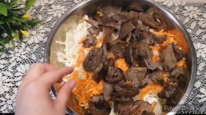 Тушеная Капуста с Курицей и Грибами в Рукаве/Капуста с Мясом в Духовке/Простой Рецепт на Ужин