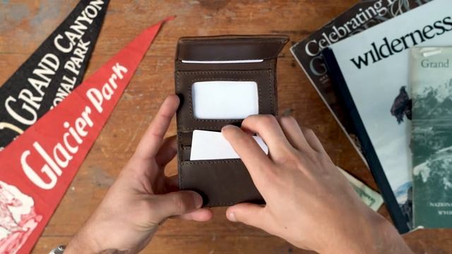 Denver Leather Trifold Wallet in Dark Briar | Hands On смотреть онлайн