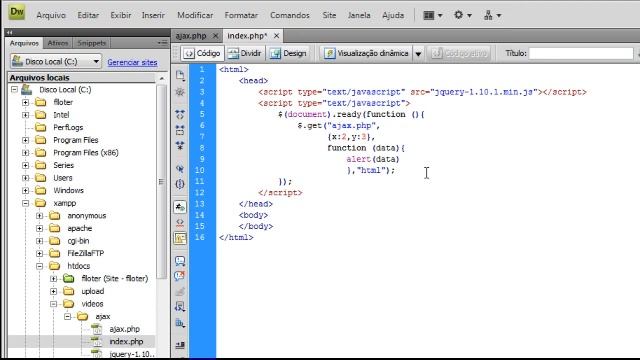 Requisição AJAX com JQUERY e PHP смотреть онлайн