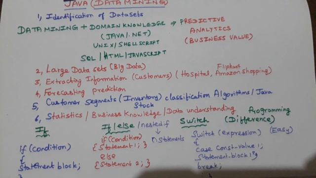 Today class Data mining java difference between if if else switch смотреть онлайн