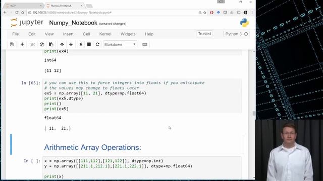61 Numpy, ndarray Datatypes and Operations смотреть онлайн