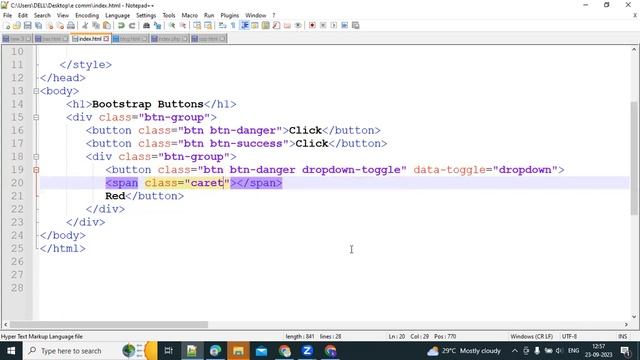 Bootstrap Buttons tutorial Part-2/ Dropdown list/ Lecture 8 смотреть онлайн