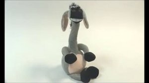 Игрушка "Животные с двигающимися шеями" (ослик, зебра, жираф) поет