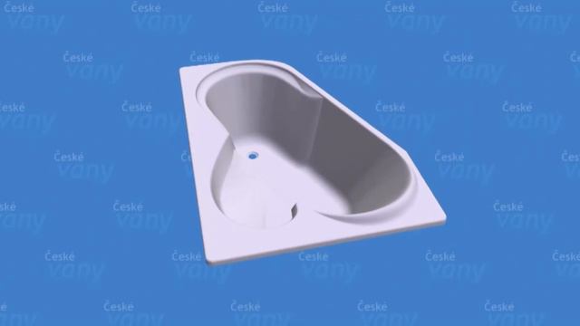 Ванна Vagnerplast Selena - 3D визуализация Santehimport.com смотреть онлайн