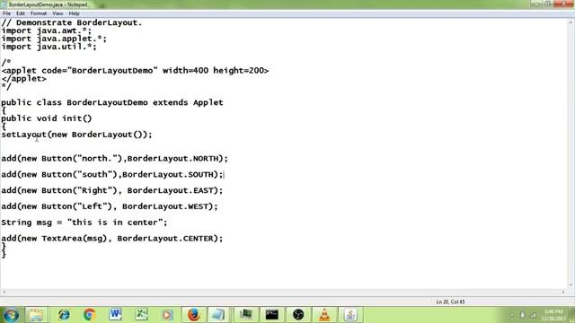 Advanced Java Tutorial on BorderLayout II By Sridevi Taradi смотреть онлайн