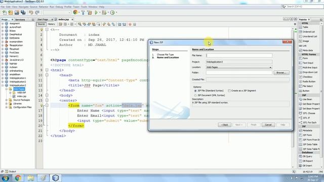 JSP database connectivity with MySQL JDBC insert data смотреть онлайн