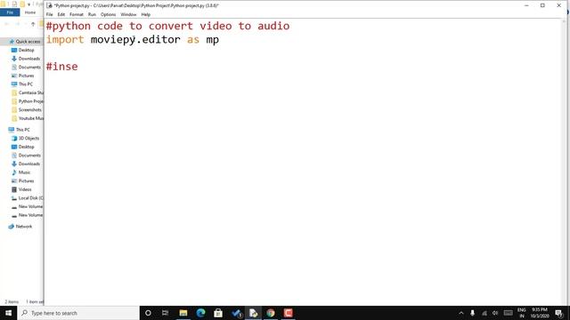 Video to audio converter using Python | Extract Audio from video || moviepy смотреть онлайн