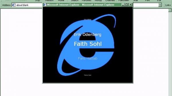Internet Explorer 4.0 Easter Egg - Development Team