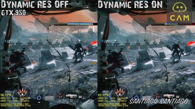 Titanfall 2 Dynamic Resolution Patch Comparison - GTX 750 ti - GTX 950 - RX 460 - 60 fps possible? смотреть онлайн