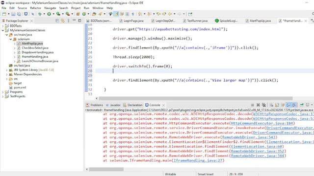 Handling Frames in Selenium смотреть онлайн