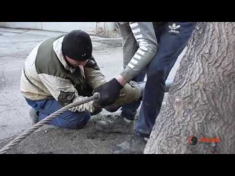 Метод разрушения. Замена старого канализационного выпуска смотреть онлайн