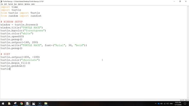 Python Tutorial - Turtle Race Game (1/2) смотреть онлайн