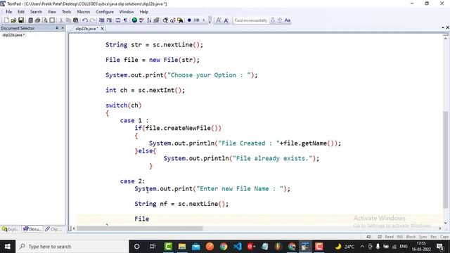 Write a java program for the following: 1. To create a file.2. To rename a file.3. To delete a file смотреть онлайн