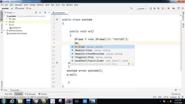 Graphical User Interface Introduction (Code) in Java || Hindi/Urdu (Jawad Aslam) смотреть онлайн