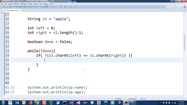 Java String Palindrome Example смотреть онлайн