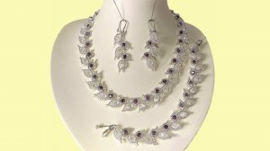 Бисероплетение. Мастер класс.   Украшение из бисера. Колье ,браслет, сережки. Из бисера и бусин.