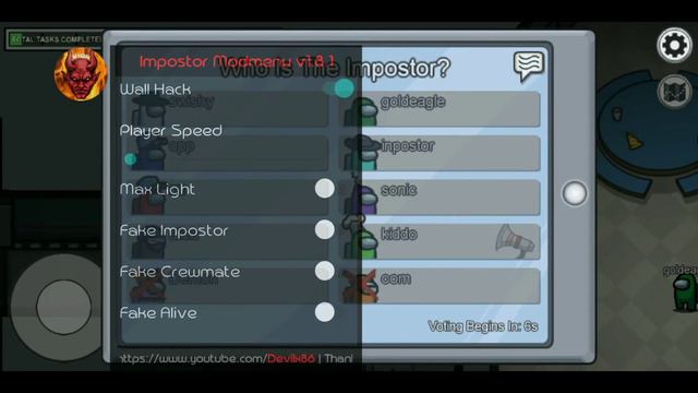 Among Us mod apk v2020.11.17-always imposter|fake imposter|end vote and more смотреть онлайн