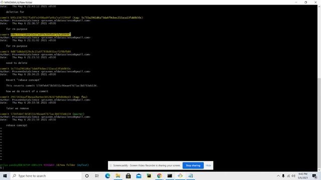 Git Commands: git rm,git log,git tag смотреть онлайн