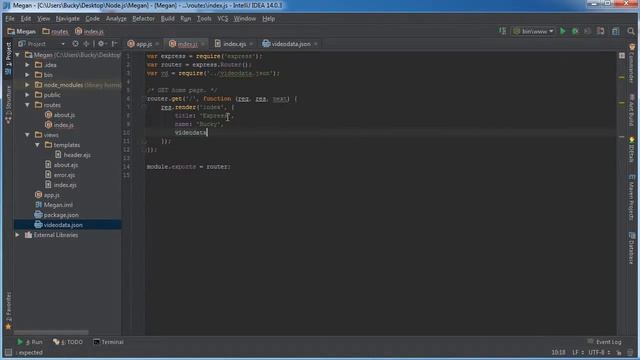 Node js Tutorial for Beginners 22 Passing JSON Data Using Routes HD смотреть онлайн