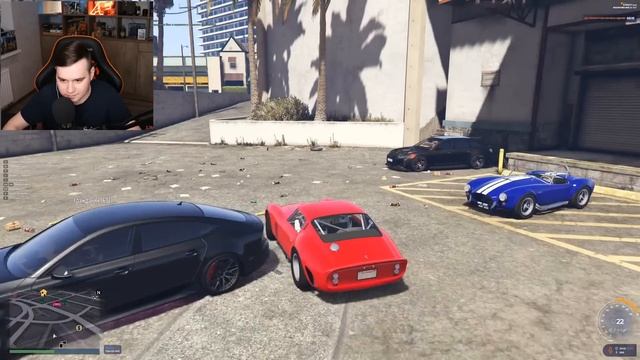 ПОДАРИЛ ОЛЕГУ COFFI ЭКСКЛЮЗИВНУЮ МАШИНУ! ПАРНАЯ ГОНКА В GTA 5 RP смотреть онлайн