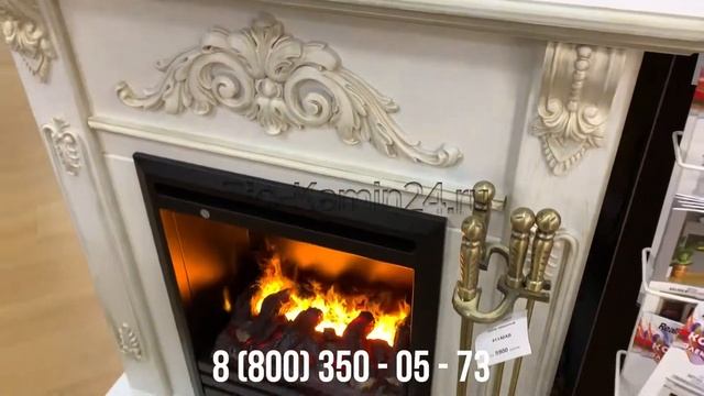 Электрокамин Anita STD/EUG WTG с очагом 3D Olympic RealFlame смотреть онлайн