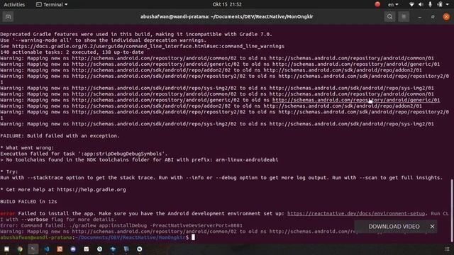 Fix error react native NDK смотреть онлайн