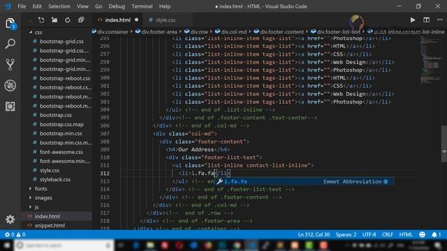 ফ্রন্ট এন্ড ডেভেলপমেন্ট সিরিজ - PSD to Bootstrap - Converting Footer Area Markup (বাংলা টিউটোরিয়াল) смотреть онлайн