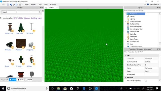 How To Change the Baseplate Color in Roblox Studio смотреть онлайн