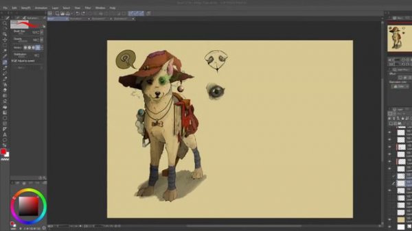 Как сделать крутой концепт арт?  Concept Art Magic Dog