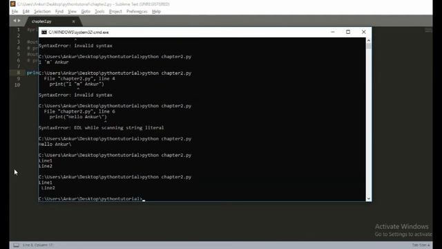 Python Chapter-2|| Escape Sequence & Python as a Calculator смотреть онлайн
