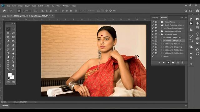 Oil Painting Photoshop | Free Oil Paint Action Download @Neerajsingh1990 смотреть онлайн