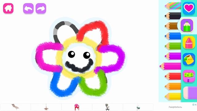 Раскраска детская! Рисовалка! Обучающая игра! смотреть онлайн