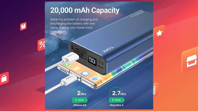 Повербанк TOPK I2006 на 20000 мАч | скидки на Али