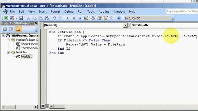 ExcelExperts.com - VBA Tips - Get A File Path смотреть онлайн