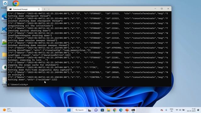 Stop Mongo DB server from command prompt -- #6 Mongo DB Set Up Complete Guide смотреть онлайн