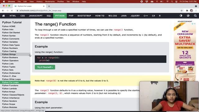 Python For Loop смотреть онлайн