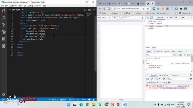JavaScript Lecture 7 | what is var, const, and let | How to write variable name in JavaScript смотреть онлайн
