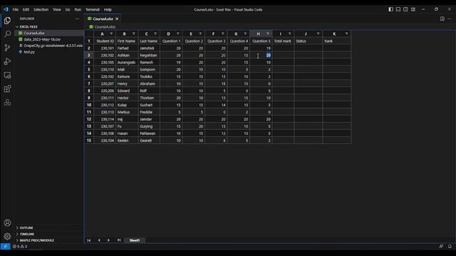 How to view and edit spreadsheet files such xlsx and csv in VSCode смотреть онлайн