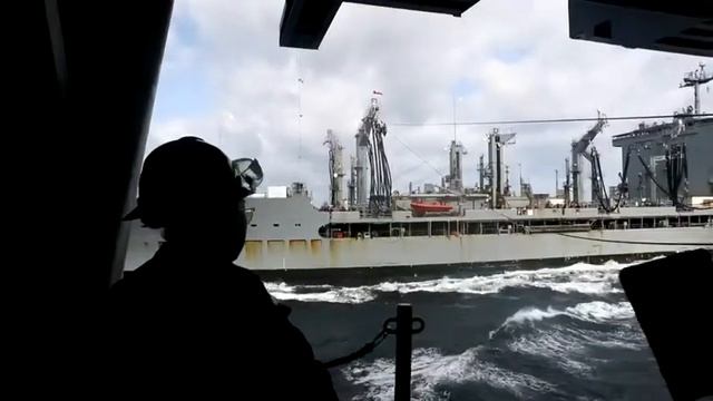 Biggest Aircraft Carrier Refueling At Sea - USS Gerald R. Ford смотреть онлайн