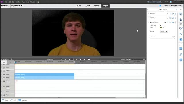 Adobe premiere elements green screen effect tutorial! смотреть онлайн