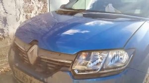 Установка дефлектора капота ANV-AIR на Логан 2