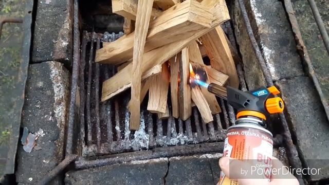 Розжиг мангала газовой горелкой. смотреть онлайн