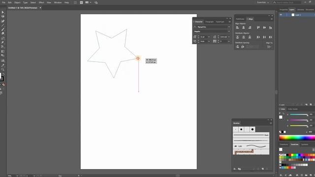 Как нарисовать треугольник в Иллюстраторе. Урок по Adobe Illustrator для новичков. смотреть онлайн