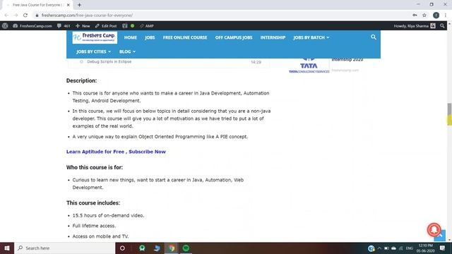 Free Java Course For Everyone | Zero to Hero | 100% Off | Freshers Camp | Campus Placement смотреть онлайн