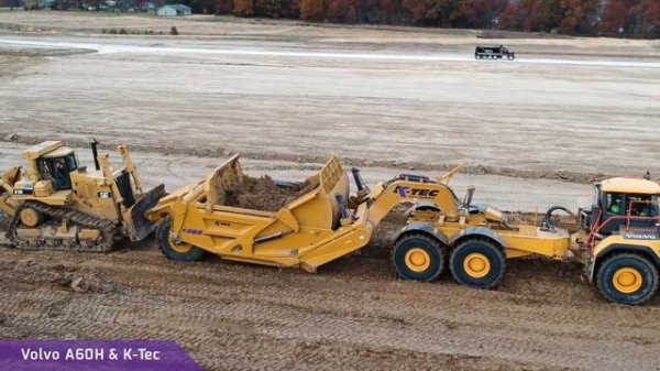 New Volvo 60-Ton K-Tec Scraper Hauler