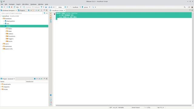 Crea e cancella db e tabelle in MySQL con SQL utilizzando DBeaver смотреть онлайн